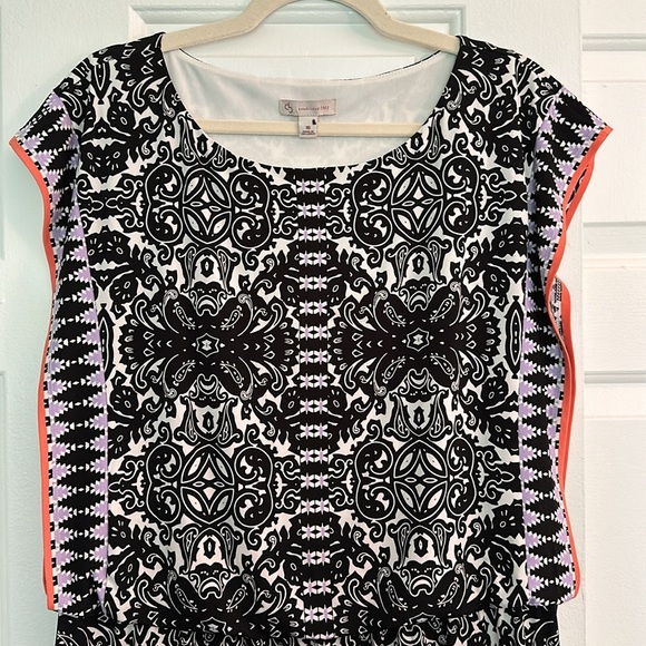 Dress Barn Established 1962 Filagree Tribal Print Dress Size 16 - Picture 2 of 8